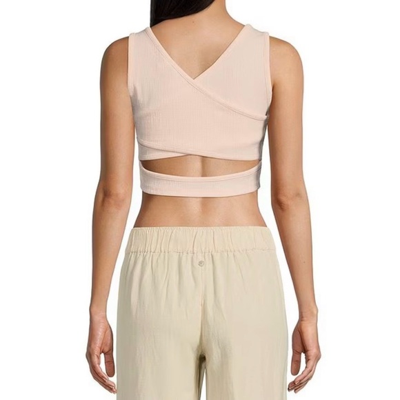 126. Roxy Good Keepsake Sleeveless Cropped Tank Top, Rose Quartz, Sz XL, NWT - Picture 2 of 11